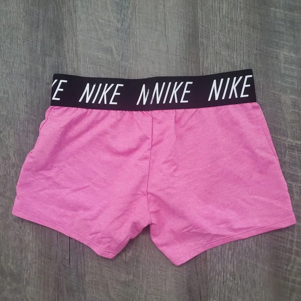 Nike Girls Athletic Shorts Size Small Pink Dri-FIT Inseam 3